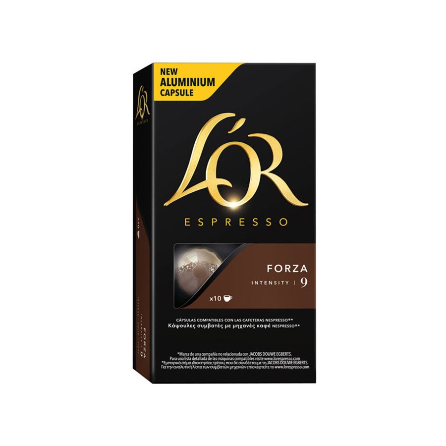 L'OR - L'OR - Espresso Forza - Compatibles Nespresso - 10 Unidades