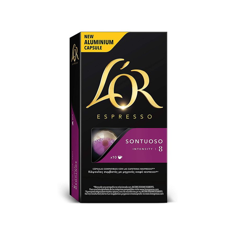 L'OR - L'OR - Espresso Sontuoso - Compatibles Nespresso - 10 Unidades